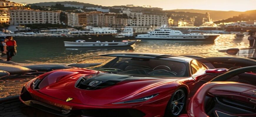 Премиальный Ferrari SF90 XX Stradale впервые на дорогах Монако